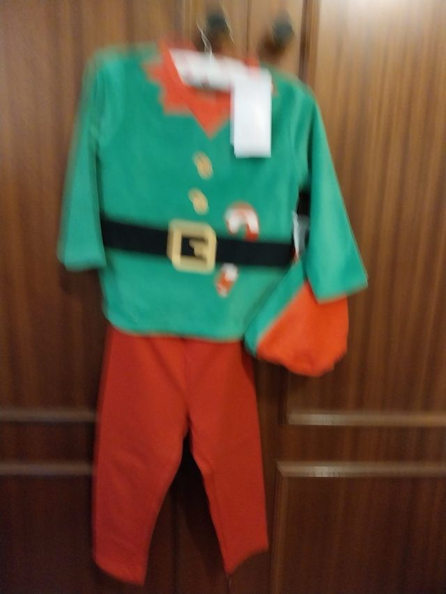 Disfraz Elfo Niño Talla 12-18 Meses