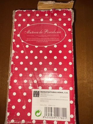 Muñeca de porcelana española auténtica