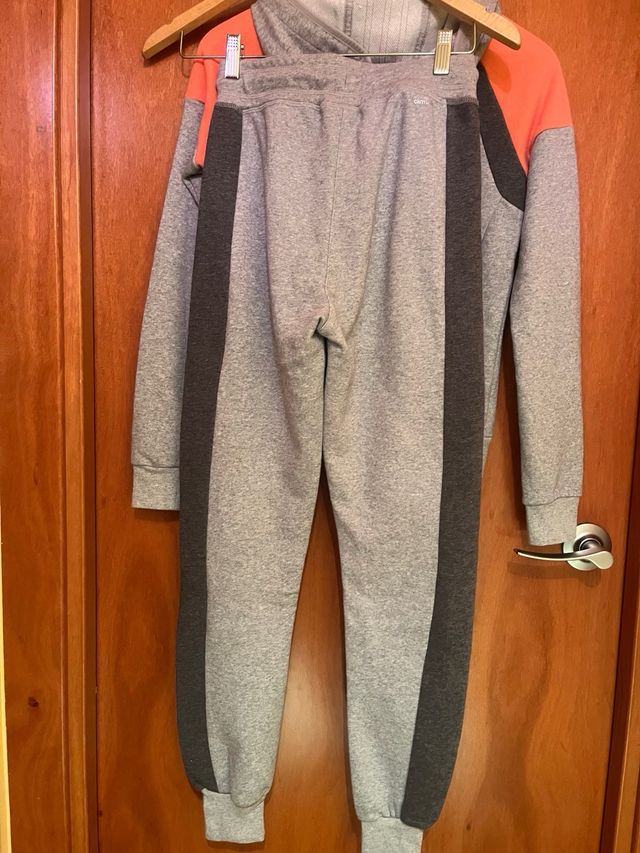 Chándal Adidas Gris y Naranja Talla S