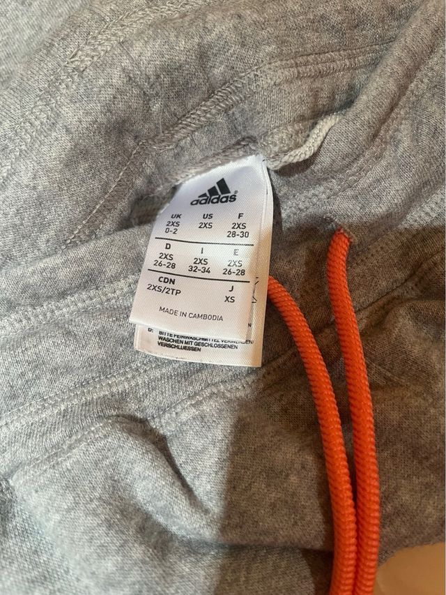 Chándal Adidas Gris y Naranja Talla S