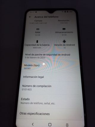 Alcatel 5028D 1S 2020 Nero 32GB