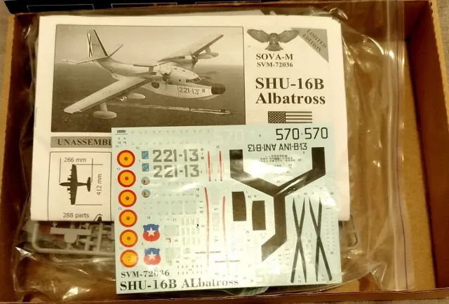 Maqueta del avión SHU-16B Albatross SOVA-M #72036