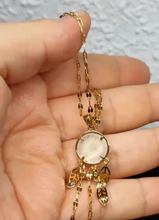 Colgante Plata de ley y chapado de oro de 18k