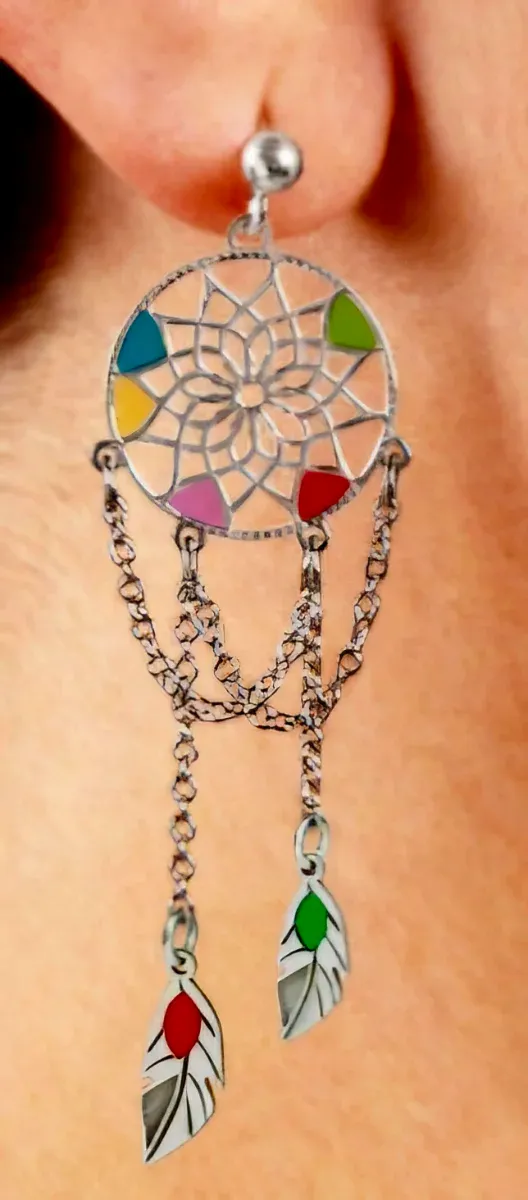 Pendientes Atrapasueños Plata Ley 925 AVANCY