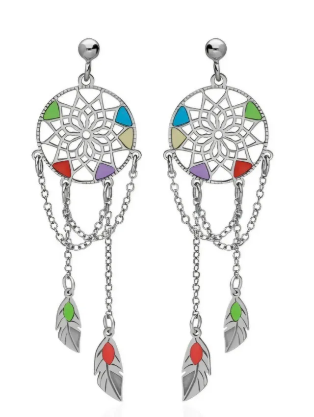 Pendientes Atrapasueños Plata Ley 925 AVANCY