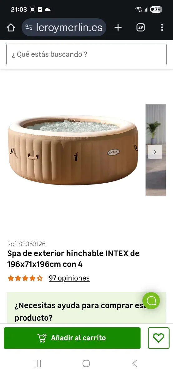 Spa Intex PureSpa inflable