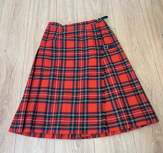 Falda escocesa tartan roja House of Cashmere