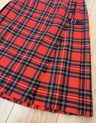 Falda escocesa tartan roja House of Cashmere