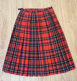Falda escocesa tartan roja House of Cashmere