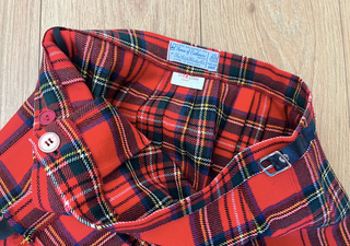Falda escocesa tartan roja House of Cashmere