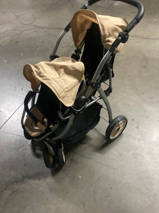 Carrito gemelas para muñecas
