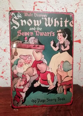 Quadro metallo Biancaneve Walt Disney