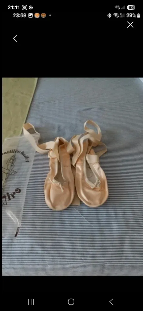 Zapatillas de ballet color rosa/beige