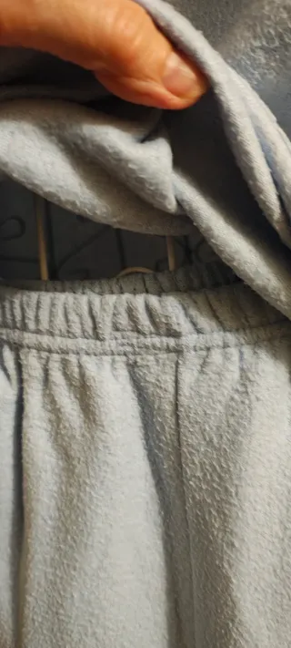 Pigiama donna felpato azzurro