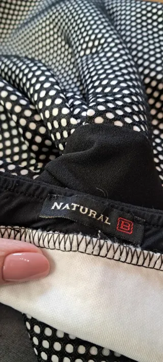 Vestito a pois nero e bianco