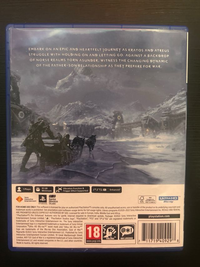 Juego PS5 God Of War Ragnarök Disco