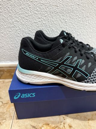Zapatillas mujerASICS negras y turquesa GEL-EXAT 4