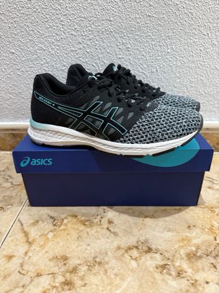 Zapatillas mujerASICS negras y turquesa GEL-EXAT 4