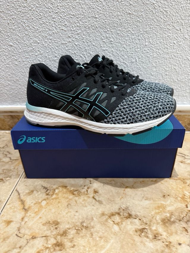 Zapatillas mujerASICS negras y turquesa GEL-EXAT 4