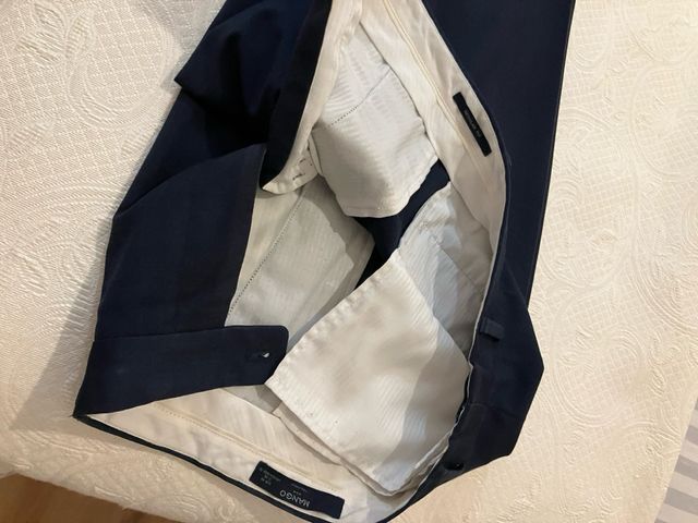 Pantalón de vestir azul