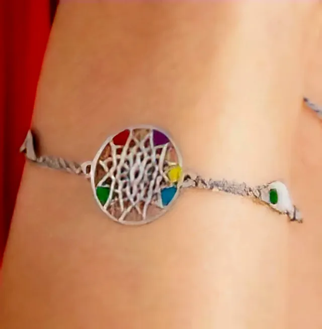 Pulsera Plata 925 AVANCY Atrapasueños Multicolor