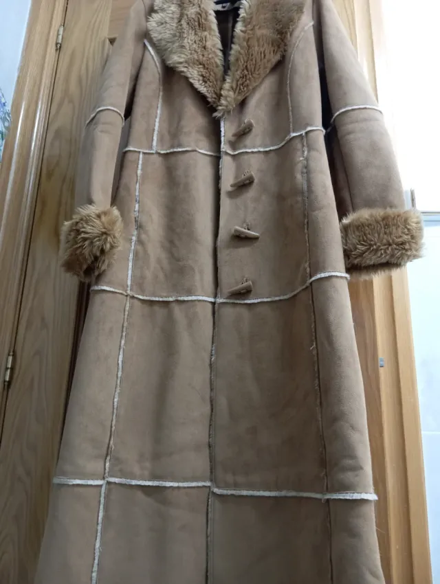 Abrigo Zara Mujer tipo Ante Largo