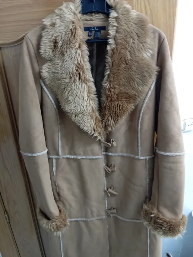 Abrigo Zara Mujer tipo Ante Largo