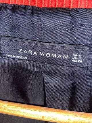 Americana blazer de pana color teja