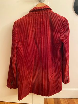 Americana blazer de pana color teja