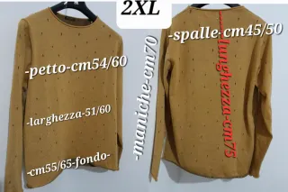 Maglione URBA BOY Tg 2XL cammello microbucato