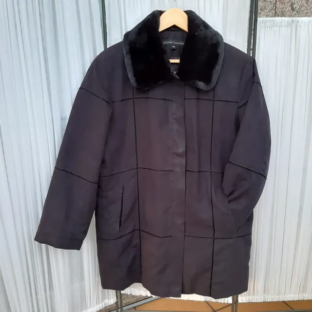 Abrigo mujer Grimal Woman Negro Talla 48