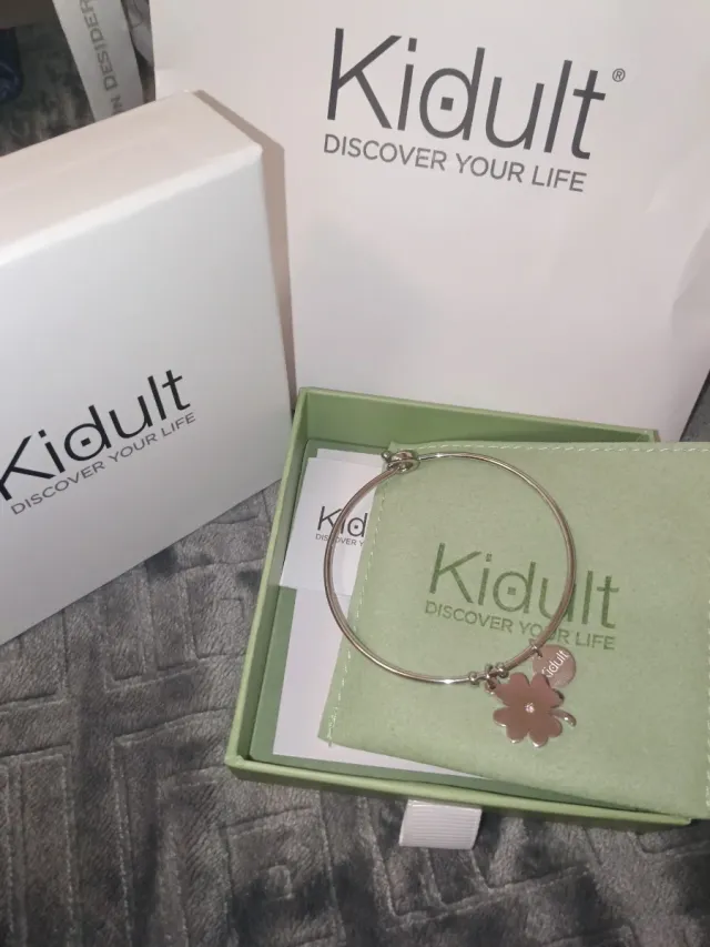 Bracciale Kidult quadrifoglio portafortuna