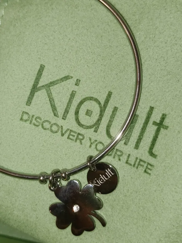 Bracciale Kidult quadrifoglio portafortuna