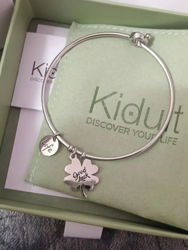 Bracciale Kidult quadrifoglio portafortuna