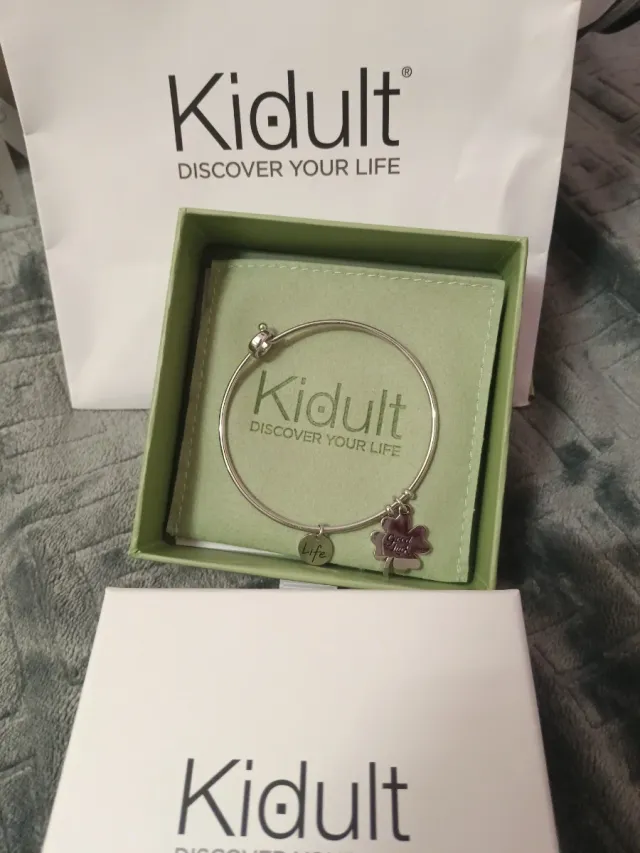 Bracciale Kidult quadrifoglio portafortuna
