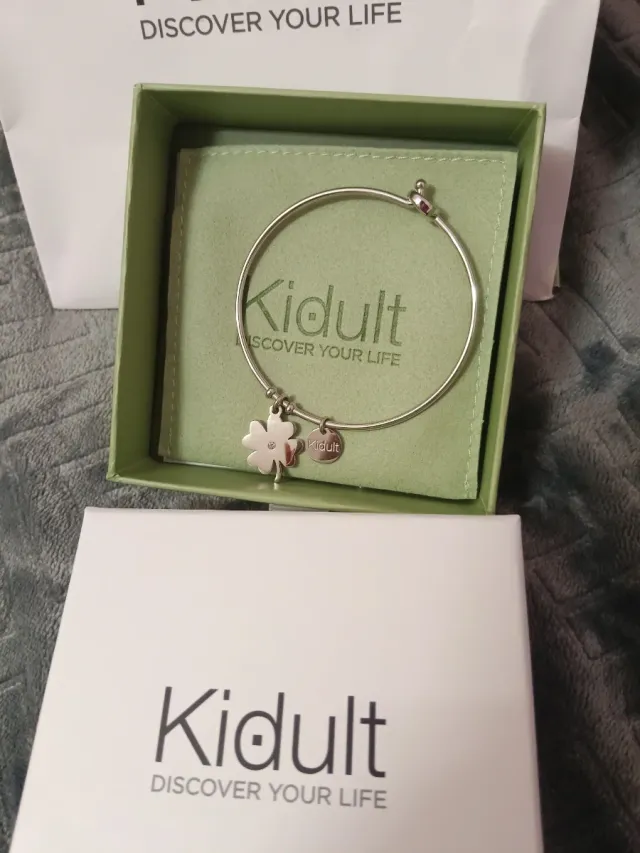 Bracciale Kidult quadrifoglio portafortuna