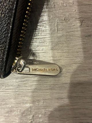 Monedero Michael Kors Marrón y Dorado