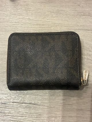 Monedero Michael Kors Marrón y Dorado
