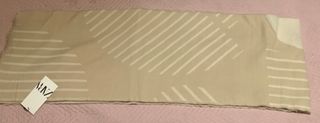 Chal rectangular Zara beige y blanco