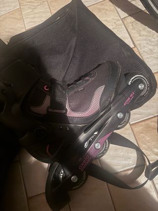 Pattini in linea neri