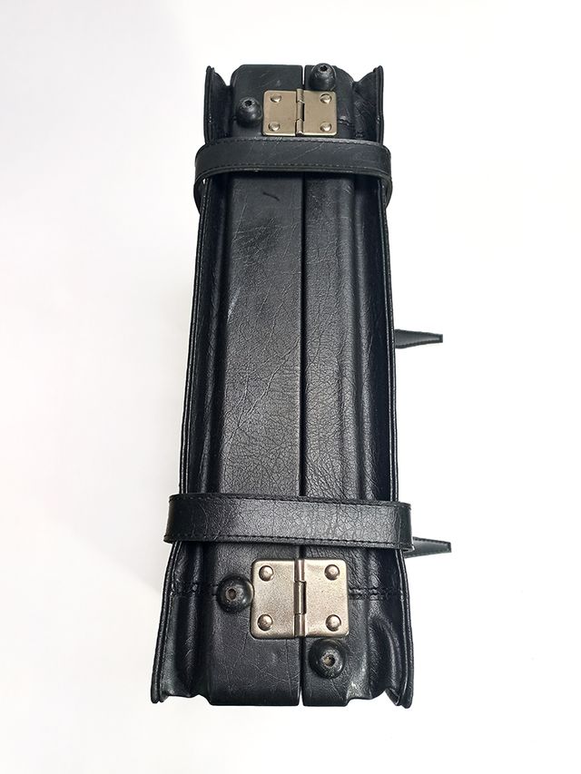 Mala Executivo Viagem Extensível Preto Vintage Fra