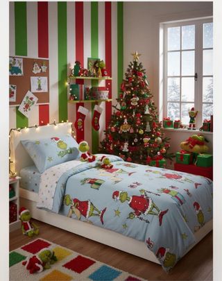 Lenzuola singole Grinch Natale