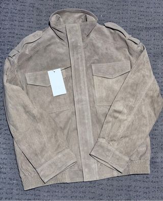 Chaqueta Zara Suede Beige Talla L - Viral