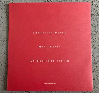 Tintin Tarjeta Felicitación 2000 Firmada