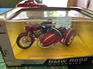 Modellino Moto BMW R69S con Sidecar