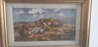 Quadro Il Gregge di Aldo Bossini