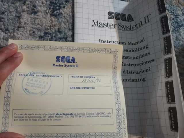 Consola Sega Master System II