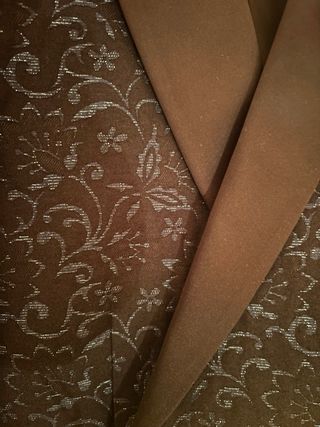 Chaqueta Zara Talla 50 Brocada Negra