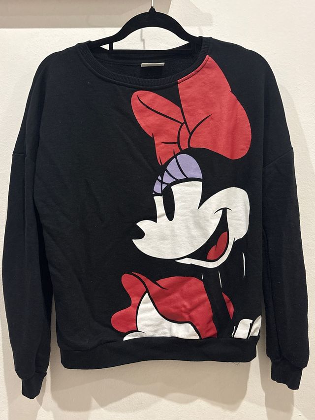 Sudadera Minnie Mouse Negra y Roja