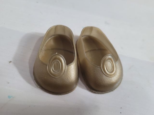 Nancy Zapatos Dorados Botón Años 70